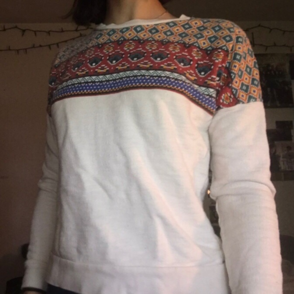 forever 21 printed crewneck